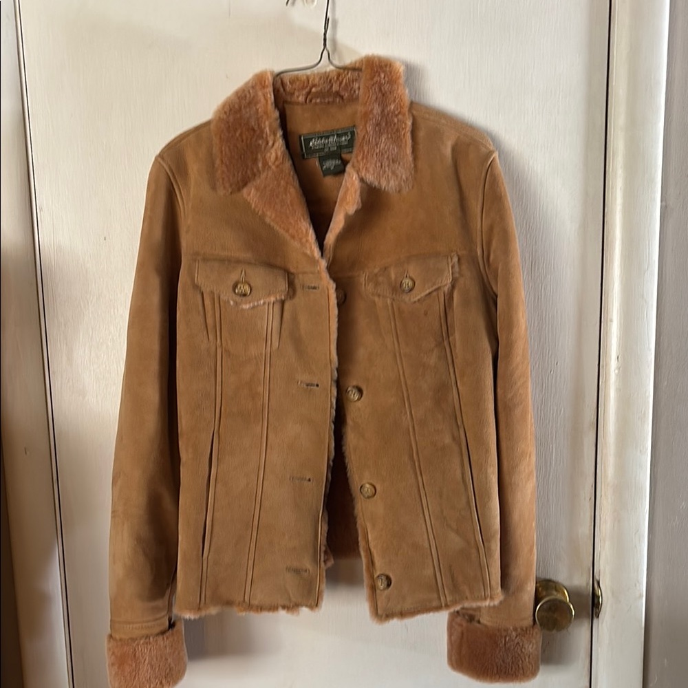 Women's Tan Suede Jacket